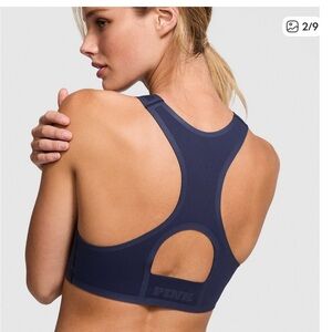 PINK Victoria's Secret Dark Blue Sports Bra